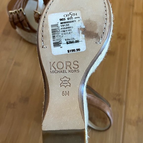 Kors Michael Kors Espadrilles Wedge Sandals! 6 M - Picture 5 of 5